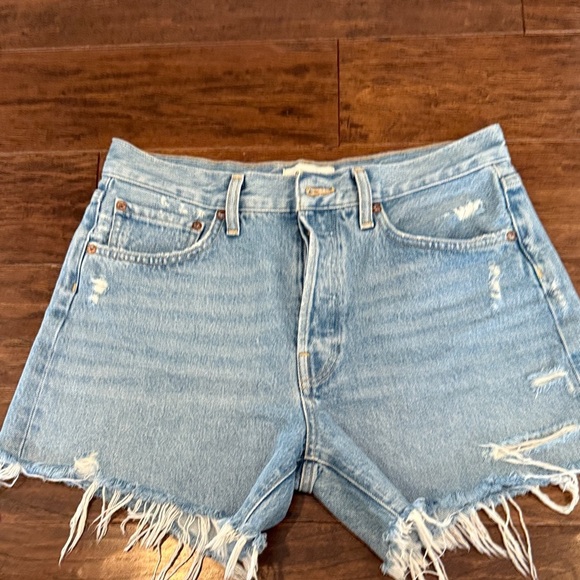 A GOLDE Parker Distressed Denim Women Shorts - Picture 1 of 6